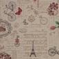 Preview: Dekodruck Noten/Schriften/Parismotive auf Natur by Swafing